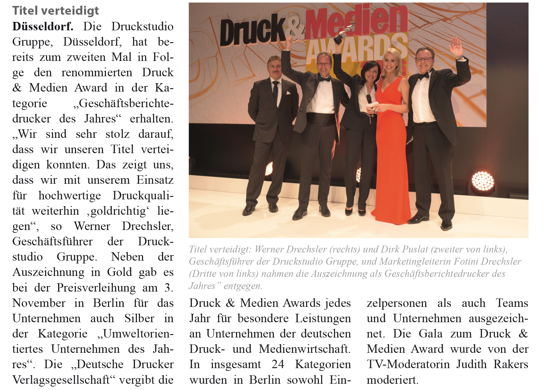 IHK Magazin Druck&Medien Awards 2016 Artikelbild